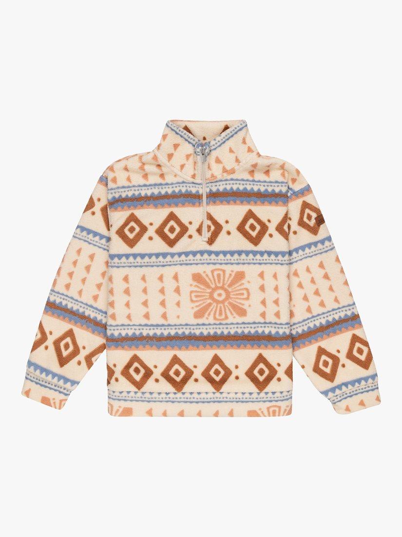 Roxy Kids' Half Zip Fleece Jumper, Tec8