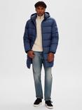 SELECTED HOMME Cooper Puffer Jacket, Sky Captain