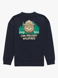 Element Kids' x Smokey Bear Collection Cotton Blend Sweatshirt, Eclipse Navy