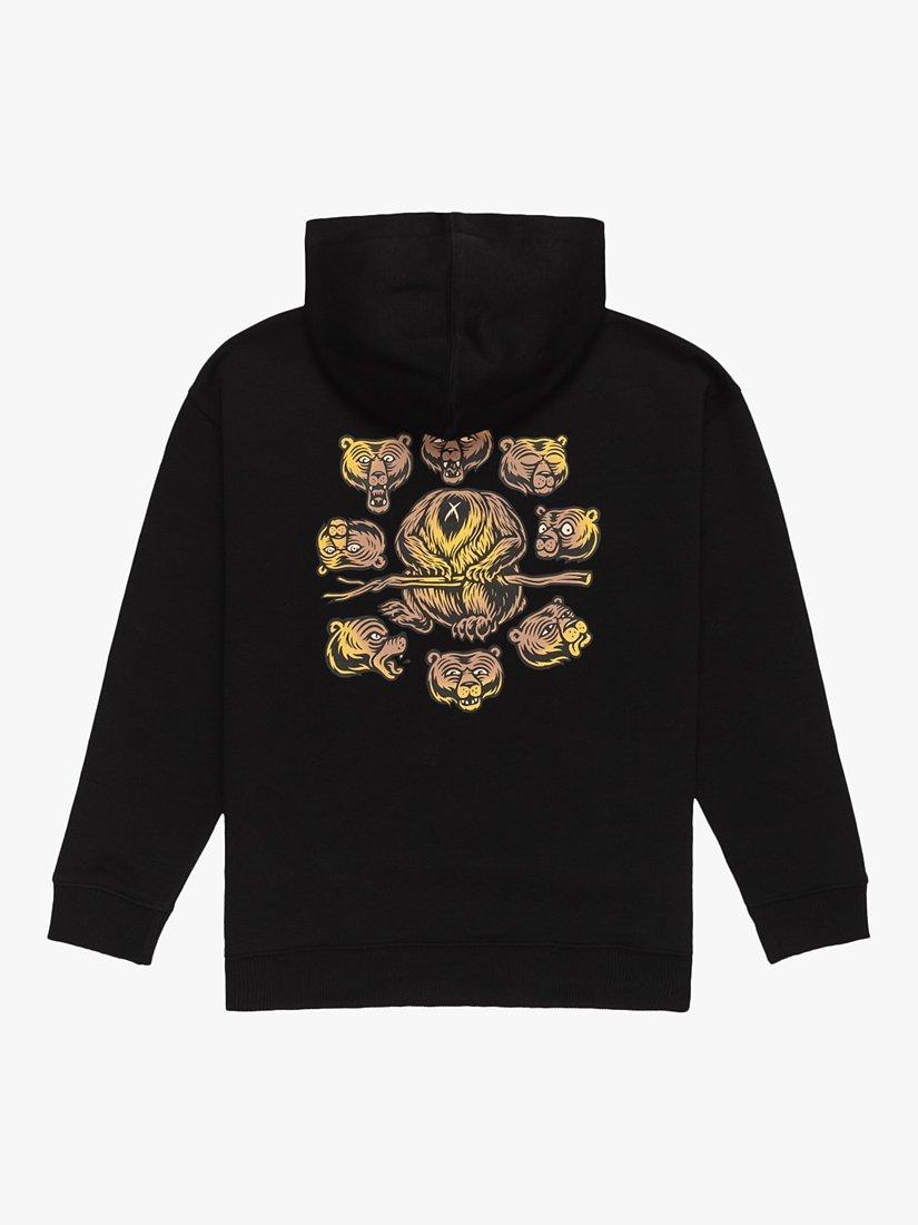 Product image 2 of 2, which shows Element Kids' x Smokey Bear Collection Cotton Blend Hoodie, Flint Black, 10 years