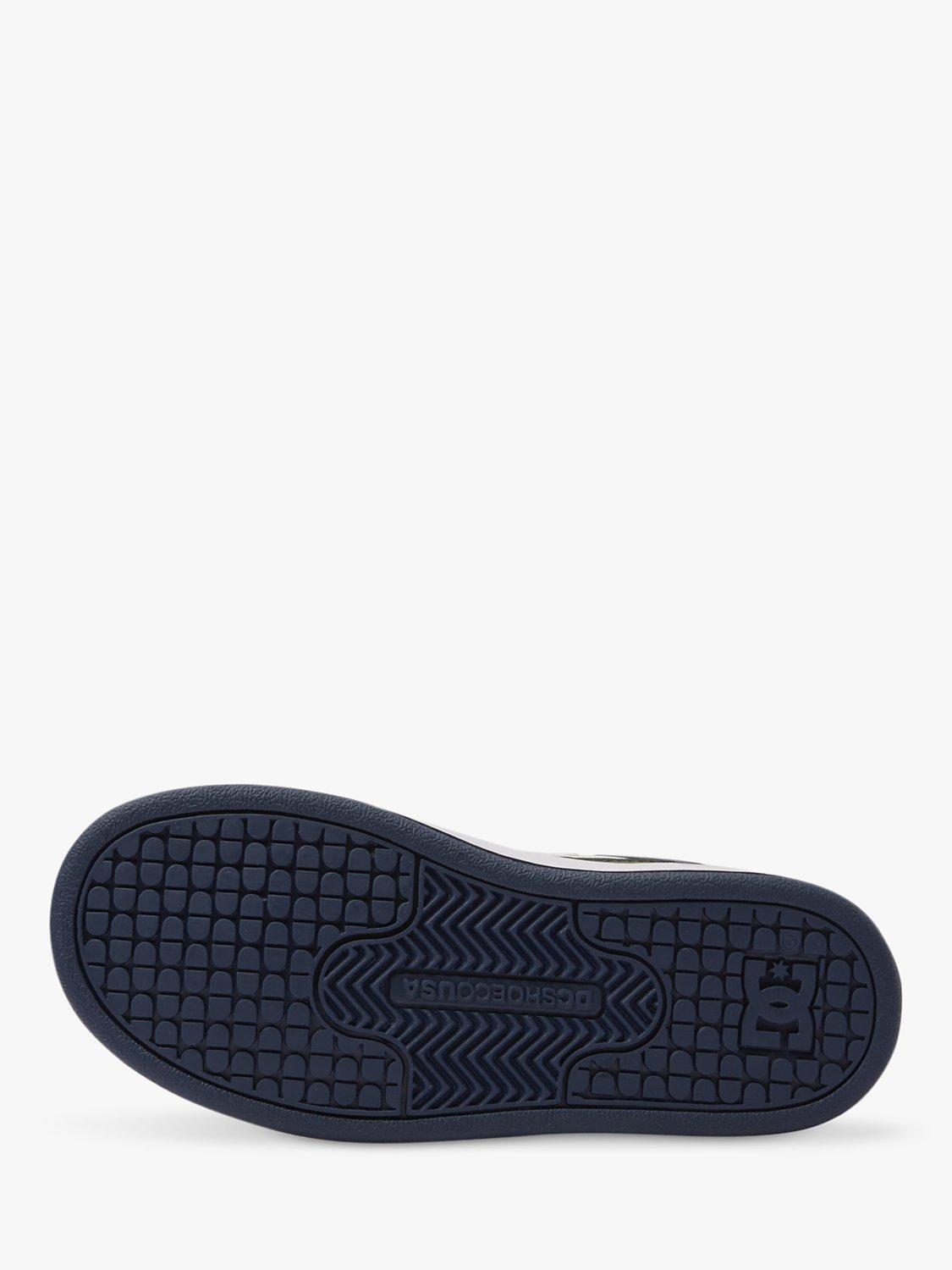 Product image 6 of 8, which shows DC Shoes Kids' Manteca High Top Leather Trainers, Navy/Green, 3