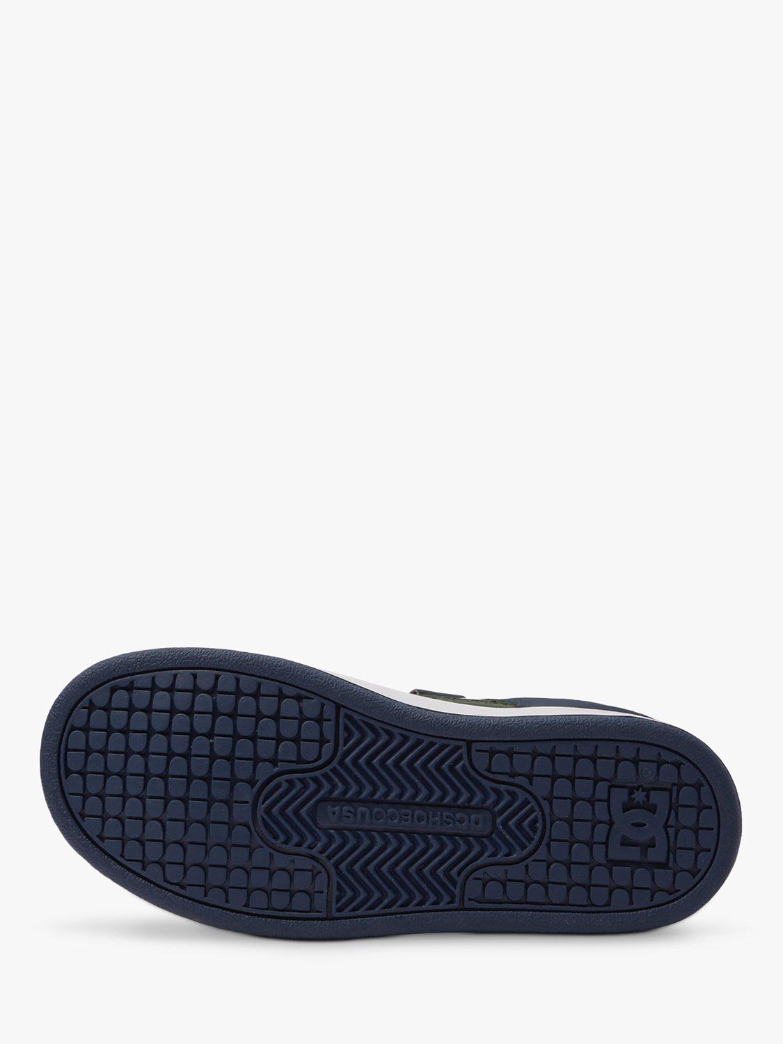 Product image 6 of 8, which shows DC Shoes Kids' Manteca Leather Trainers, Navy/Green, 1