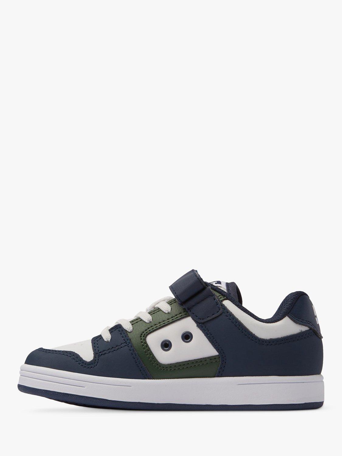 Product image 7 of 8, which shows DC Shoes Kids' Manteca Leather Trainers, Navy/Green, 1