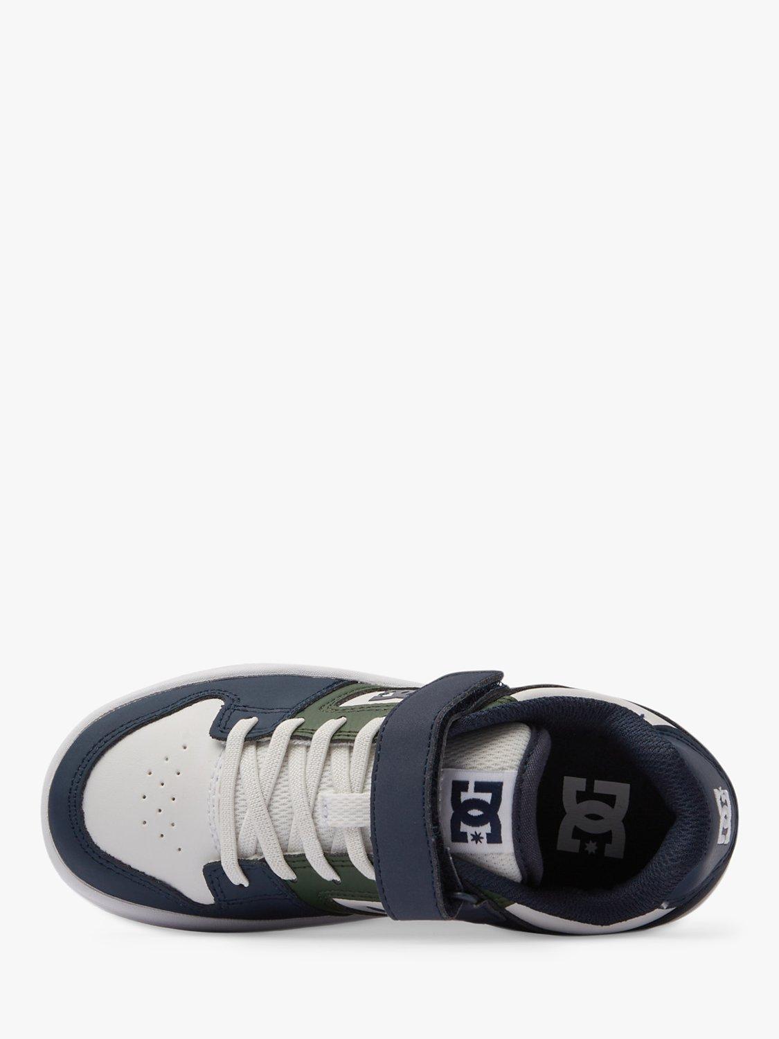 Product image 8 of 8, which shows DC Shoes Kids' Manteca Leather Trainers, Navy/Green, 1