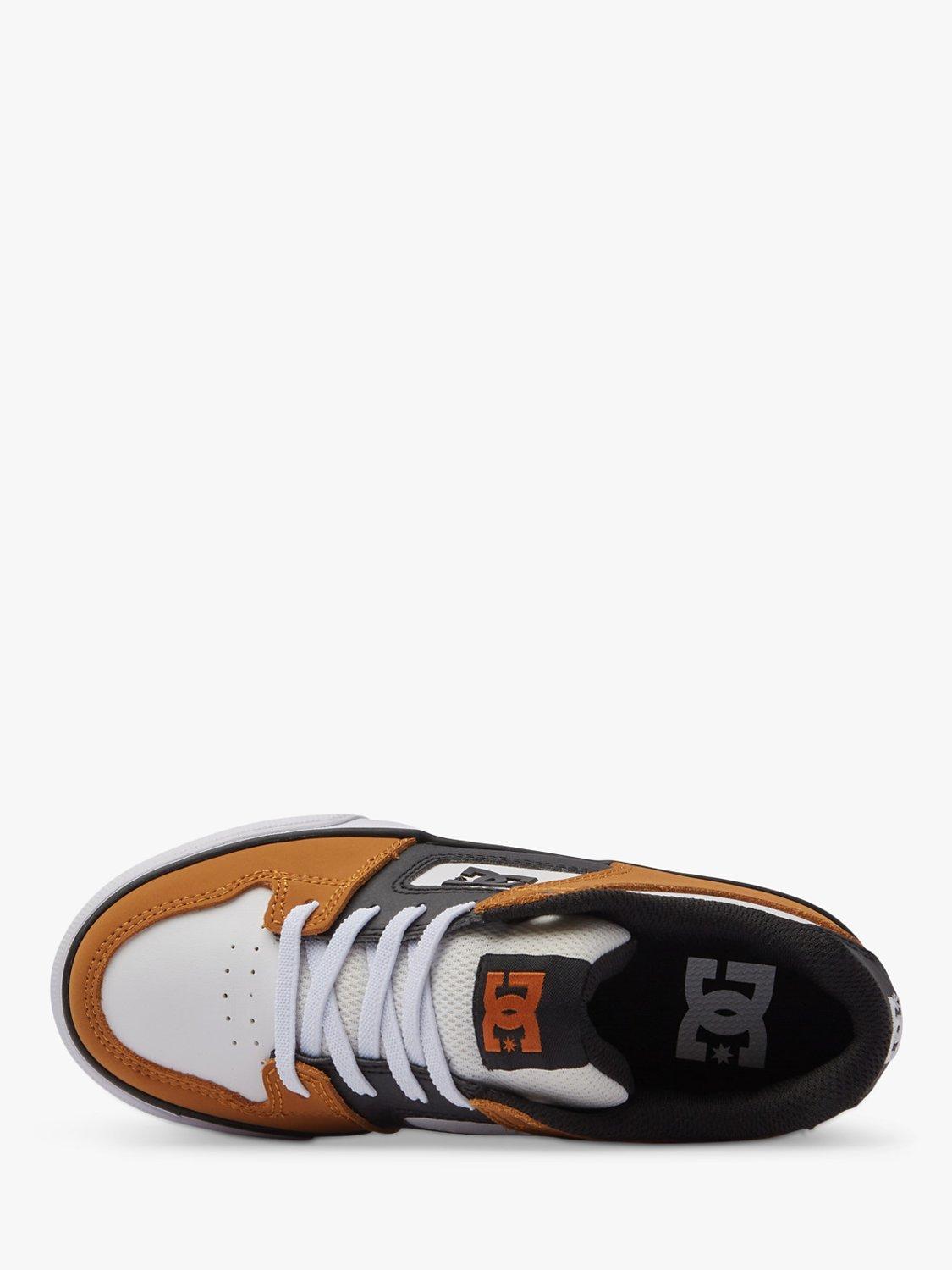 Product image 7 of 8, which shows DC Shoes Kids' Pure Elastic Leather Trainers, Wheat/White, 1