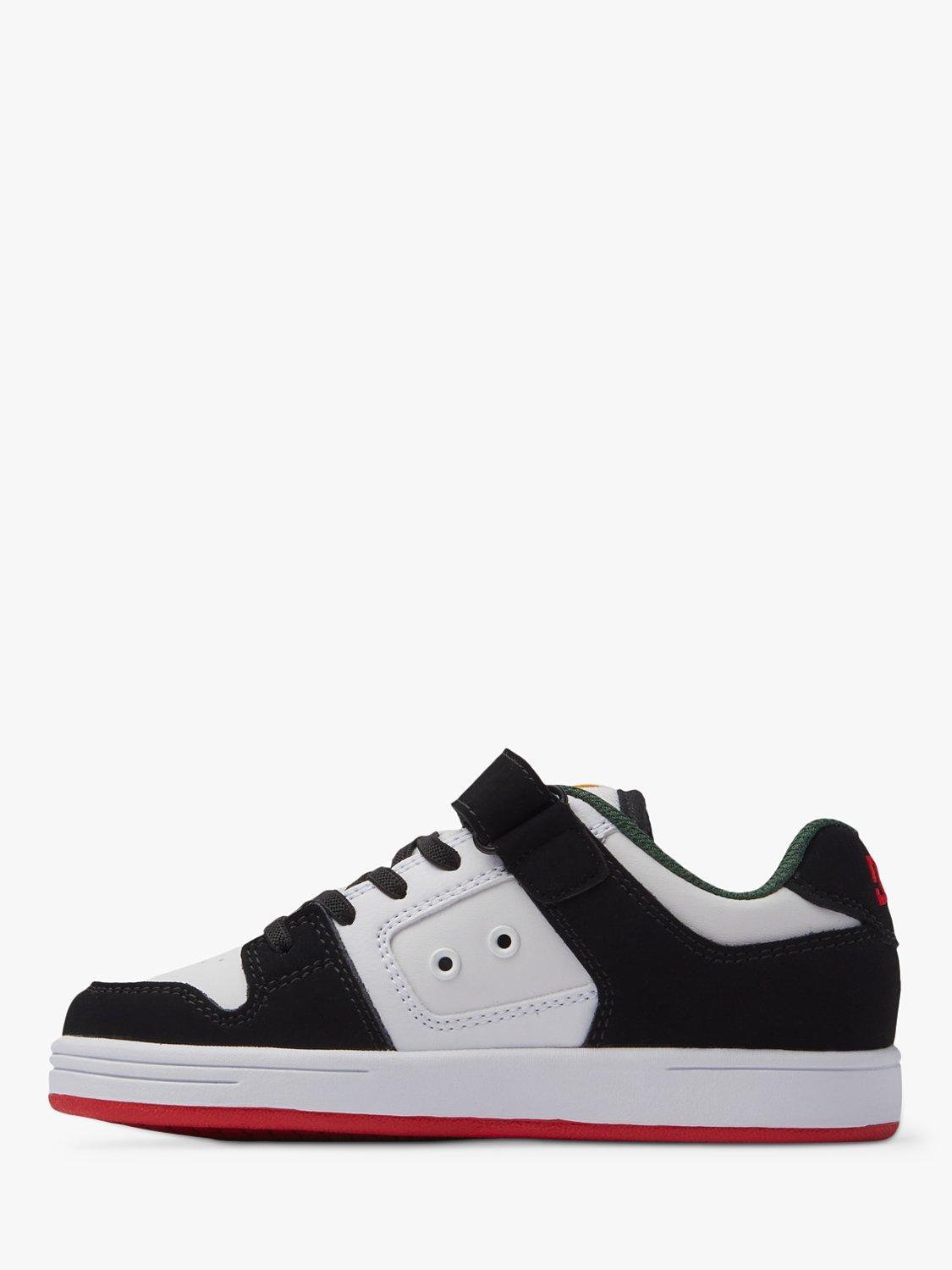 Product image 3 of 8, which shows DC Shoes Kids' Manteca Leather Trainers, White/Black, 5