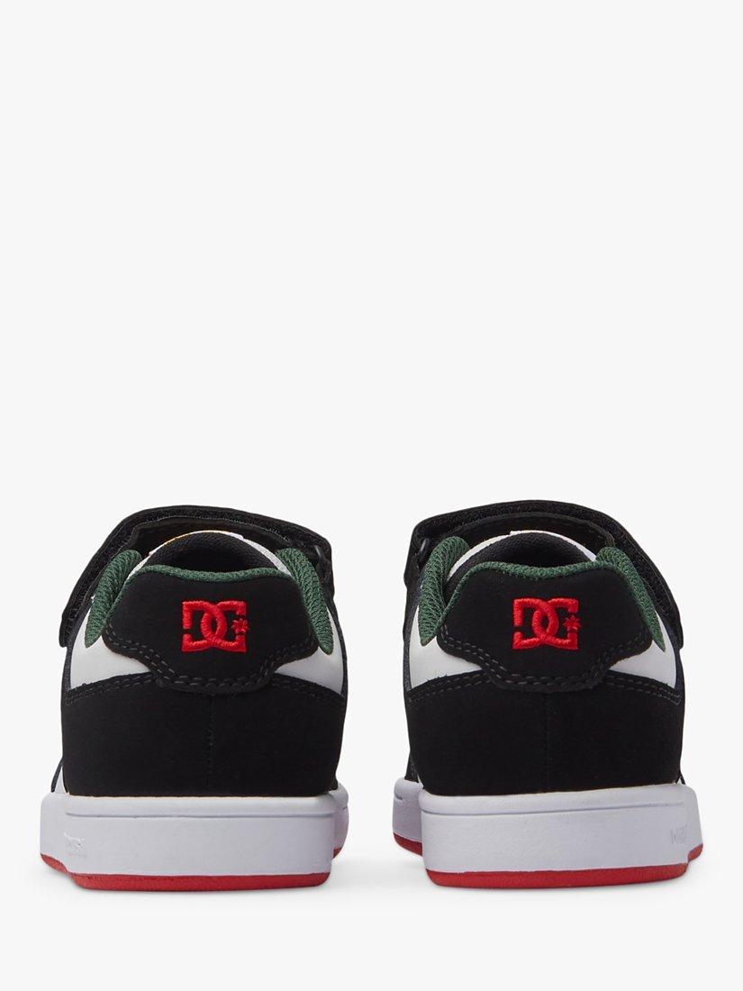 Product image 6 of 8, which shows DC Shoes Kids' Manteca Leather Trainers, White/Black, 5