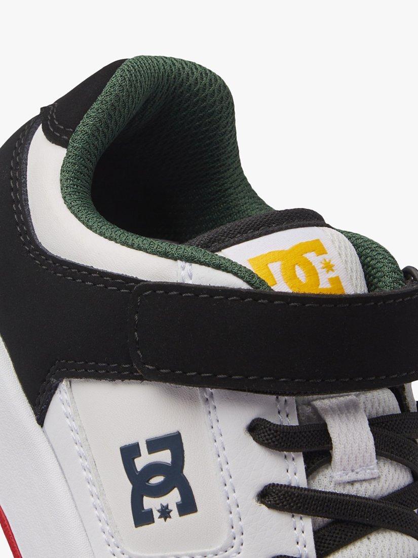 Product image 7 of 8, which shows DC Shoes Kids' Manteca Leather Trainers, White/Black, 5