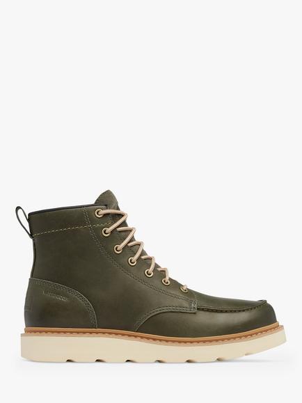 SOREL Slabtown 62 Leather Moc Waterproof Boots, 326 Tundra Tawny, 326 Tundra Tawny