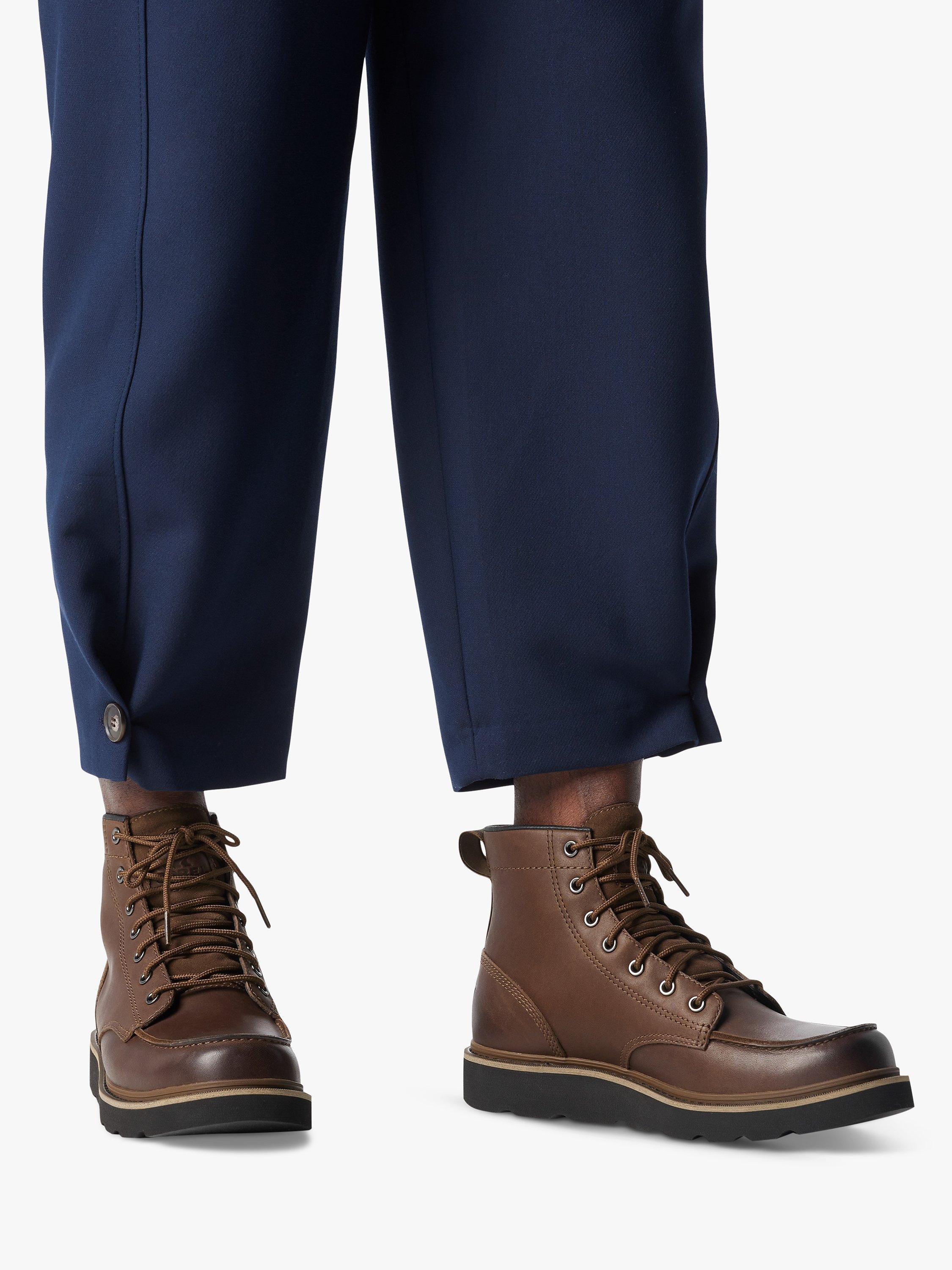 SOREL Men's Slabtown 62'™ Moc Waterproof Boots, 256 Tobacco Black