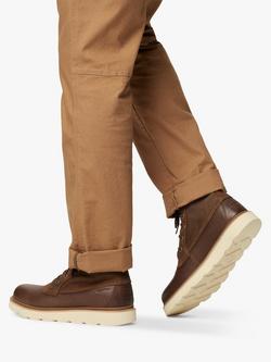 SOREL Slabtown Leather Suede Lace-Up Boots, 242 Tobacco Tan - view 2, 242 Tobacco Tan