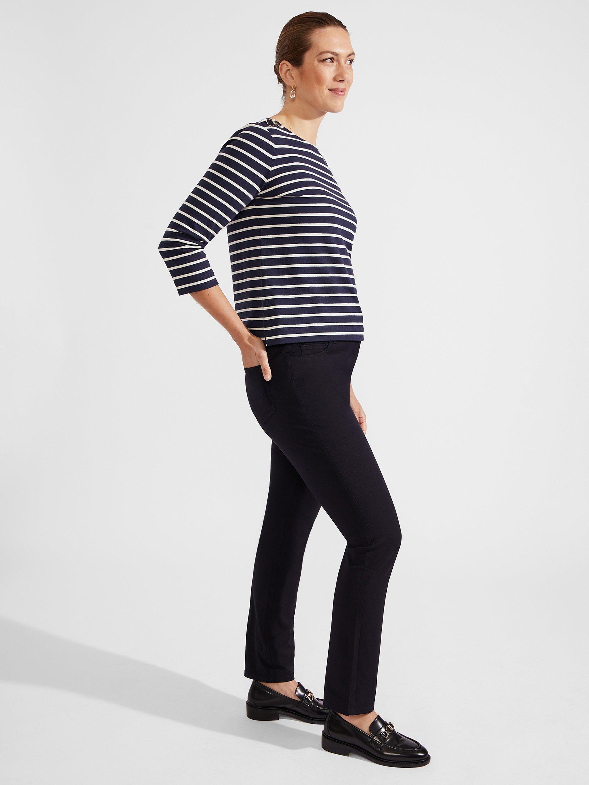 Product image 4 of 6, which shows Hobbs Petite Amanda Jeans, True Navy, 6