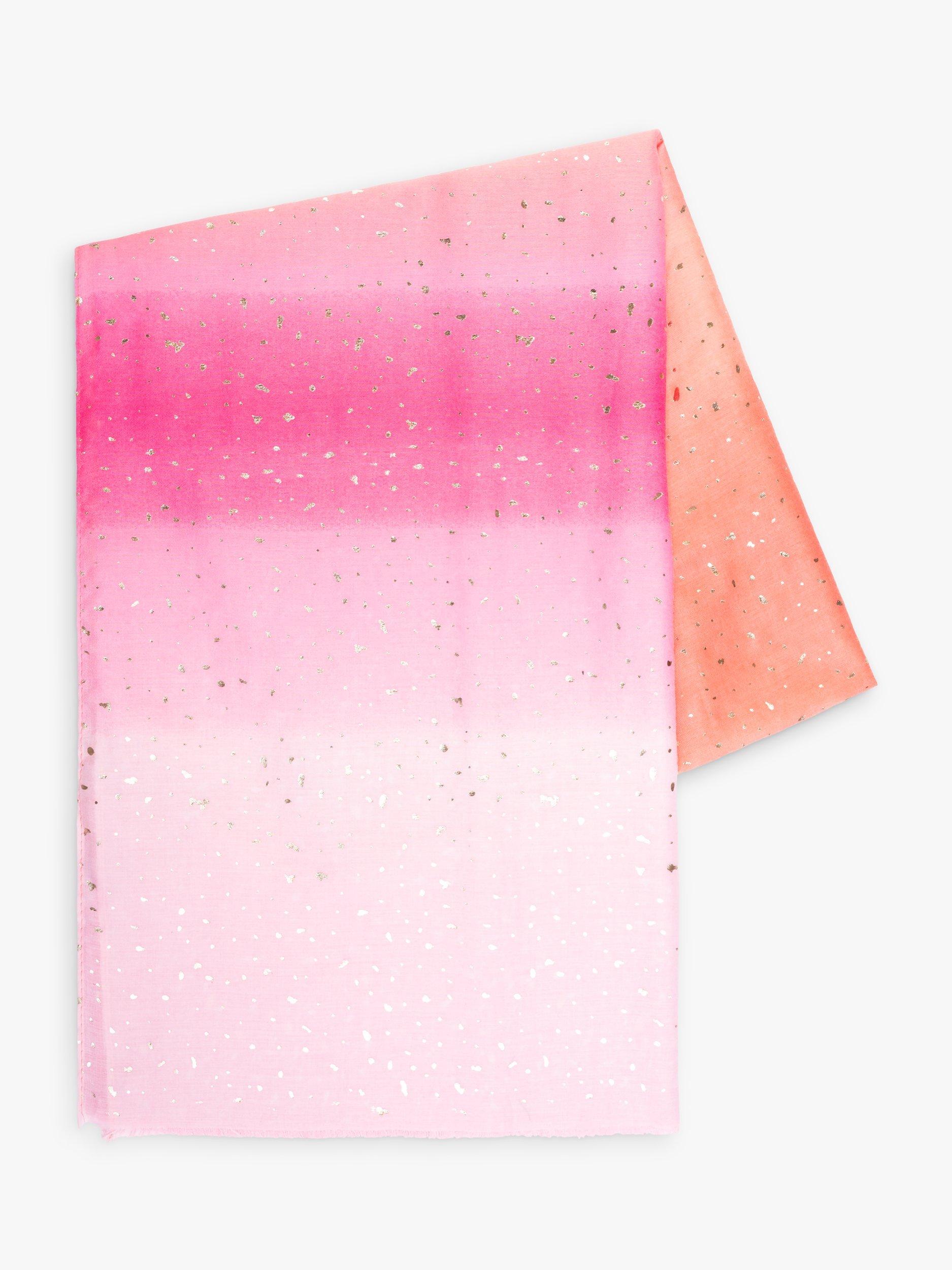 Product image 5 of 5, which shows chesca Ombre Scarf, Pink/Orange