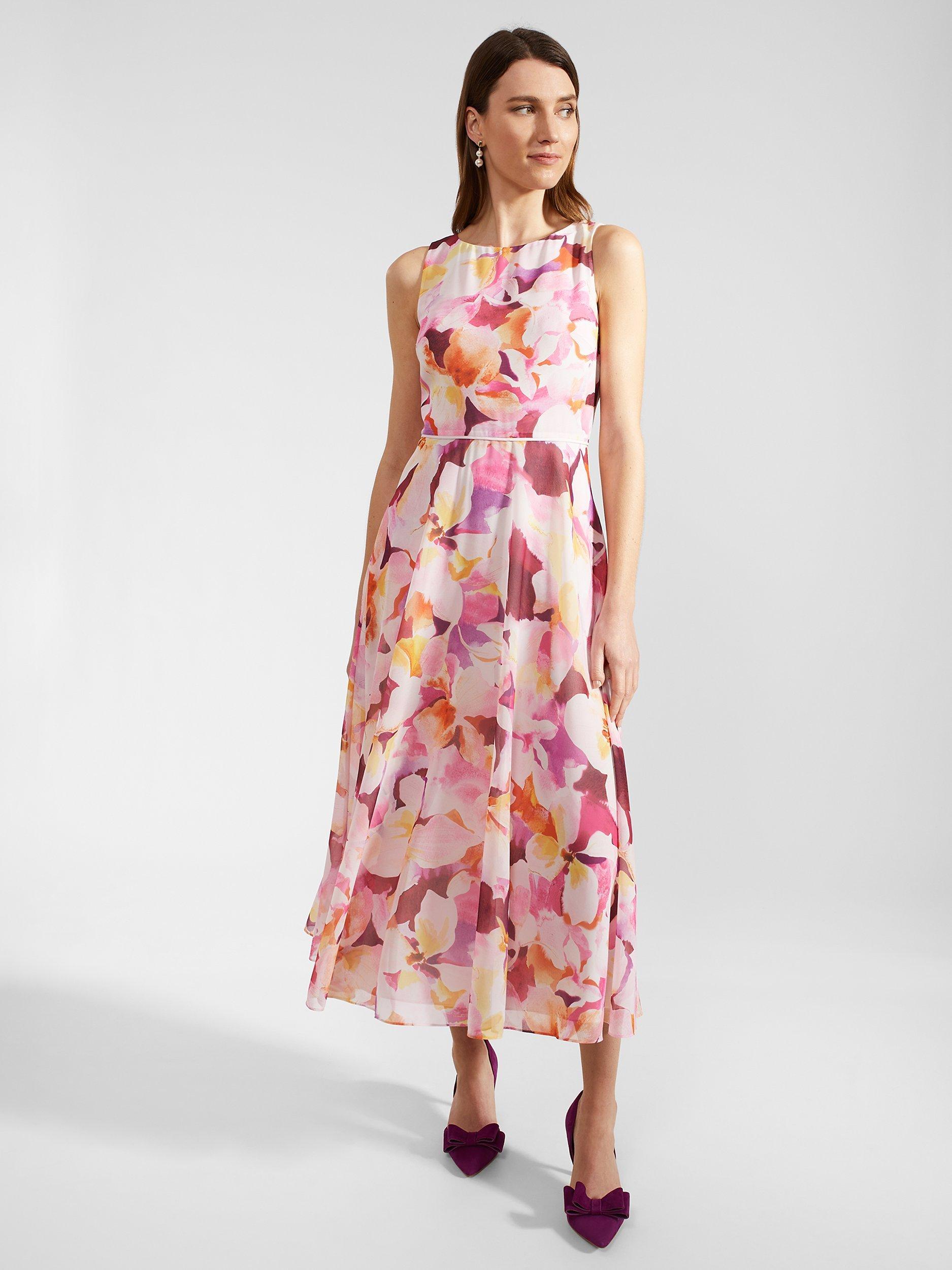 Hobbs pink floral dress best sale