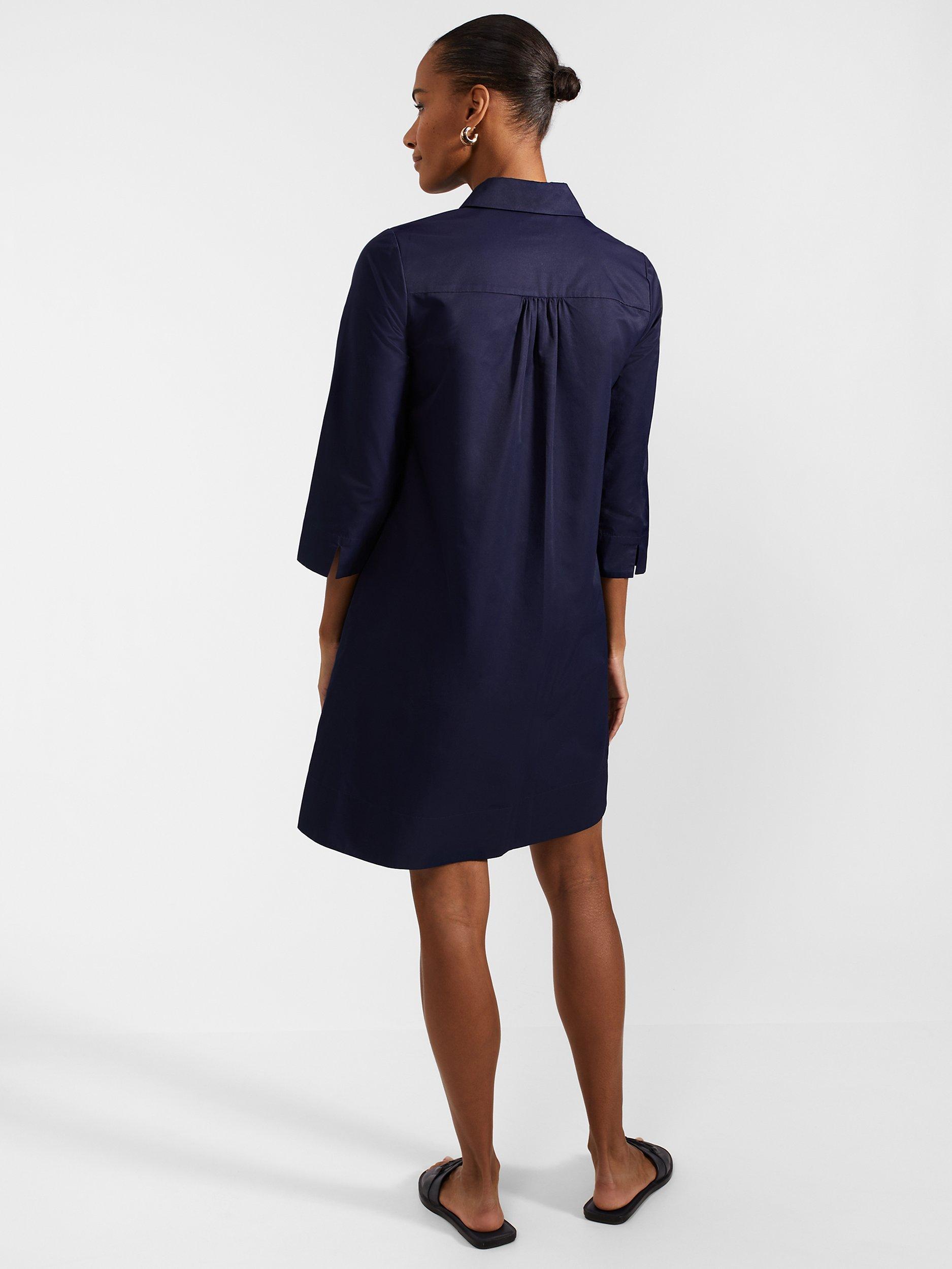 Product image 3 of 6, which shows Hobbs Kyra Shirt Dress, Midnight, 10