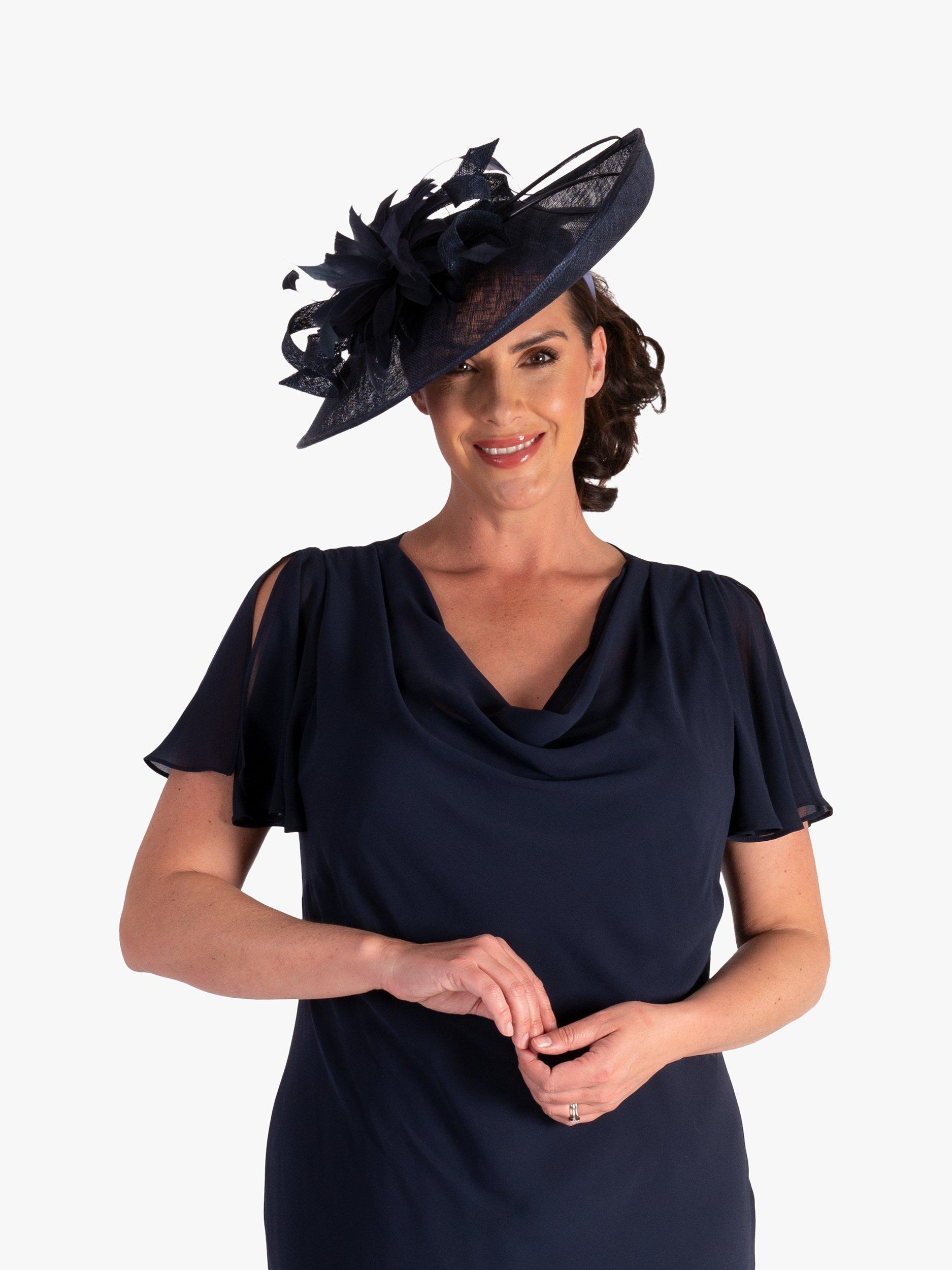 Product image 2 of 6, which shows chesca Flower Hatinator Hat, Navy, One Size