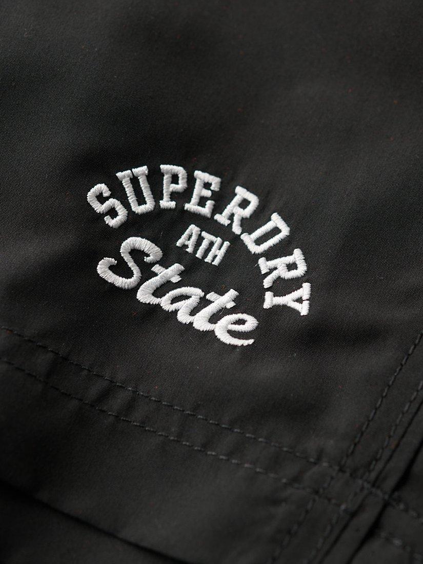Product image 3 of 5, which shows Superdry Recycled Polo 17" Swim Shorts, Black, S
