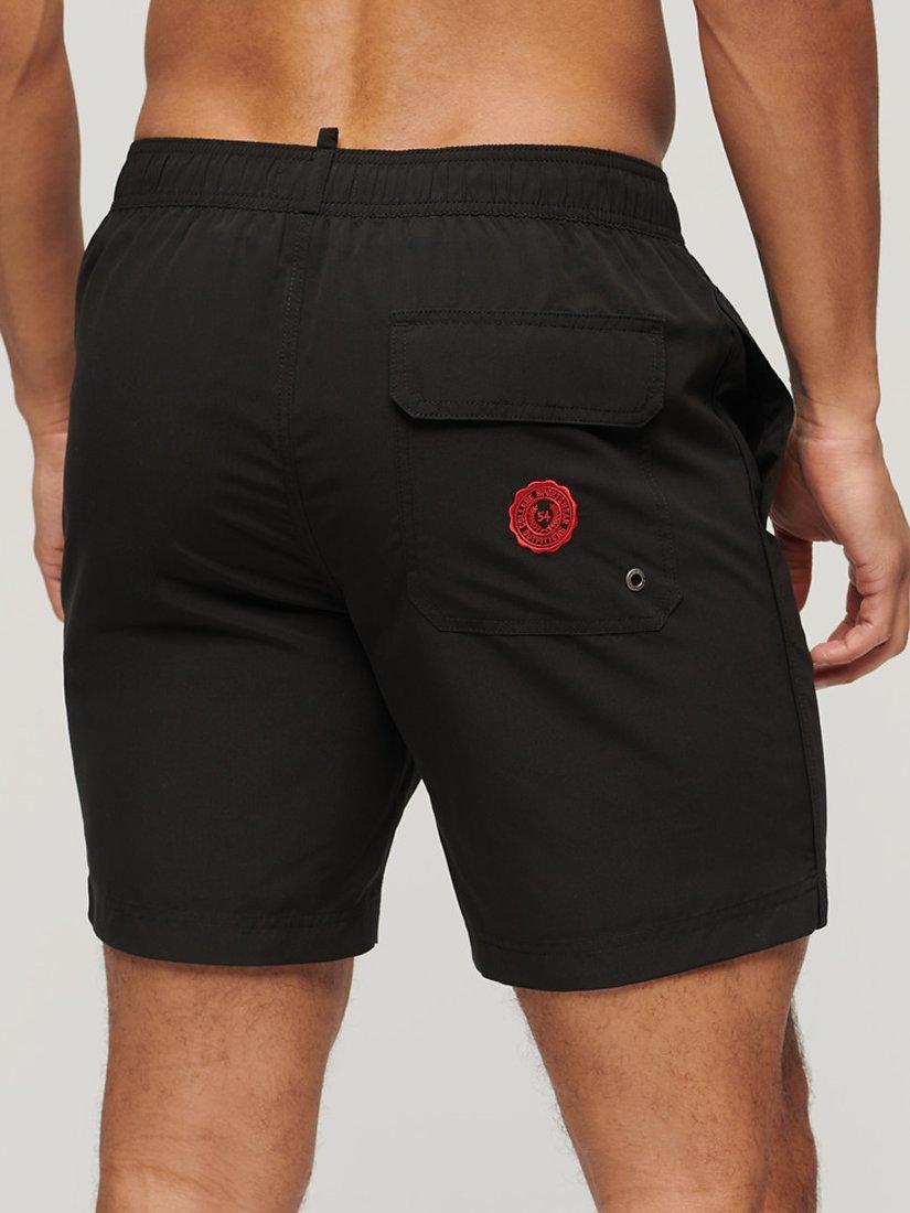 Product image 4 of 5, which shows Superdry Recycled Polo 17" Swim Shorts, Black, S