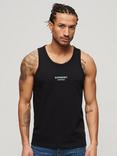 Superdry Sportswear Relaxed Vest Top, Black