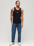 Superdry Sportswear Relaxed Vest Top, Black