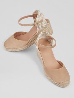 L.K.Bennett Marissa Suede Espadrilles, Trench - view 2, Trench