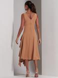 Jolie Moi Haylen Frill Detail Midi Dress, Tan