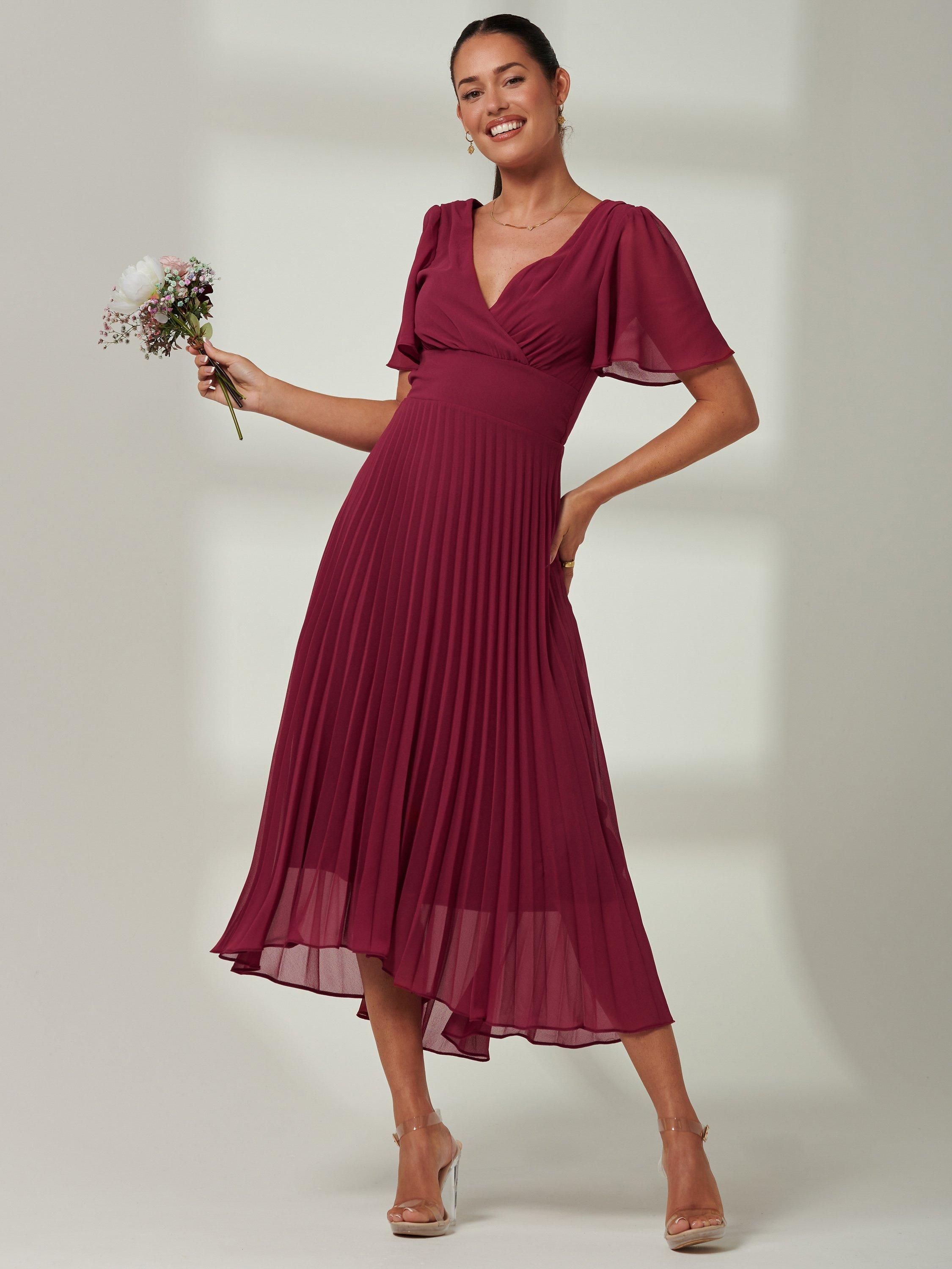 Jolie moi pleated maxi skirt 2025