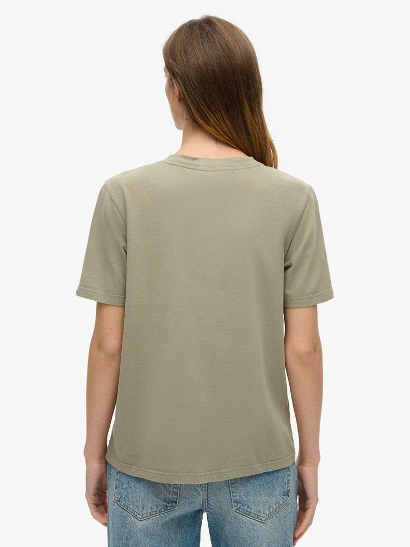 Superdry Tokyo Relaxed T-Shirt, Light Khaki Green, 6