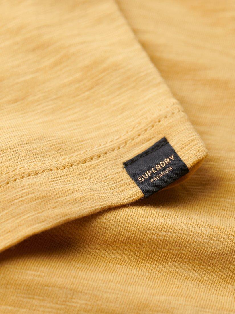 Product image 5 of 6, which shows Superdry Slouchy Cropped T-Shirt, Sauterne Yellow, 12