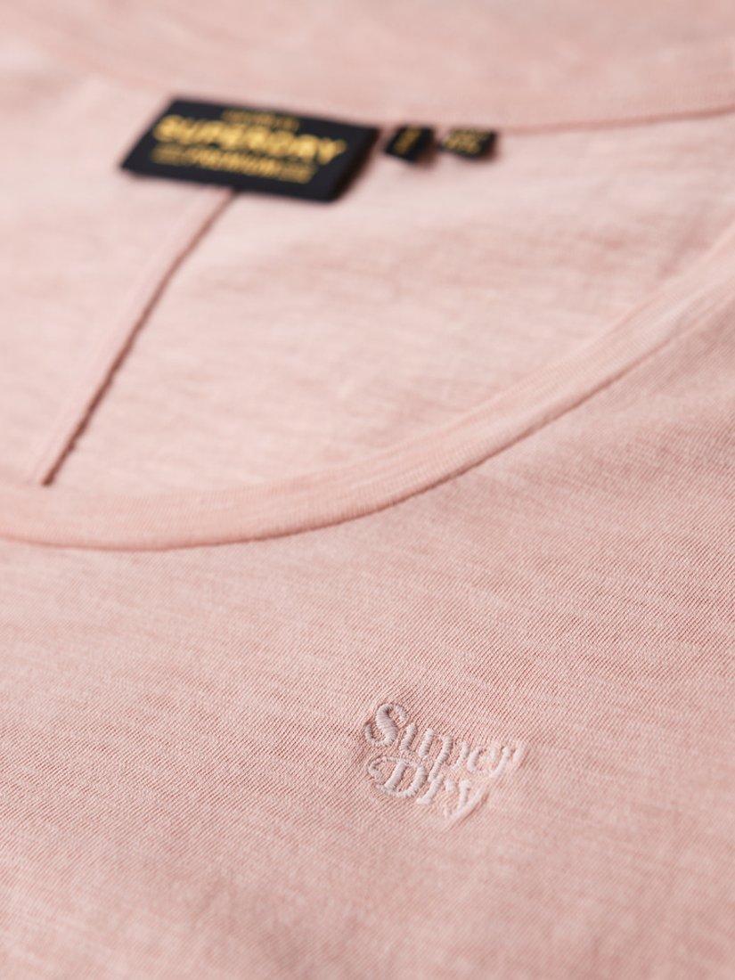 Product image 5 of 7, which shows Superdry Studios Scoop Neck T-Shirt, Grey Pink, 6