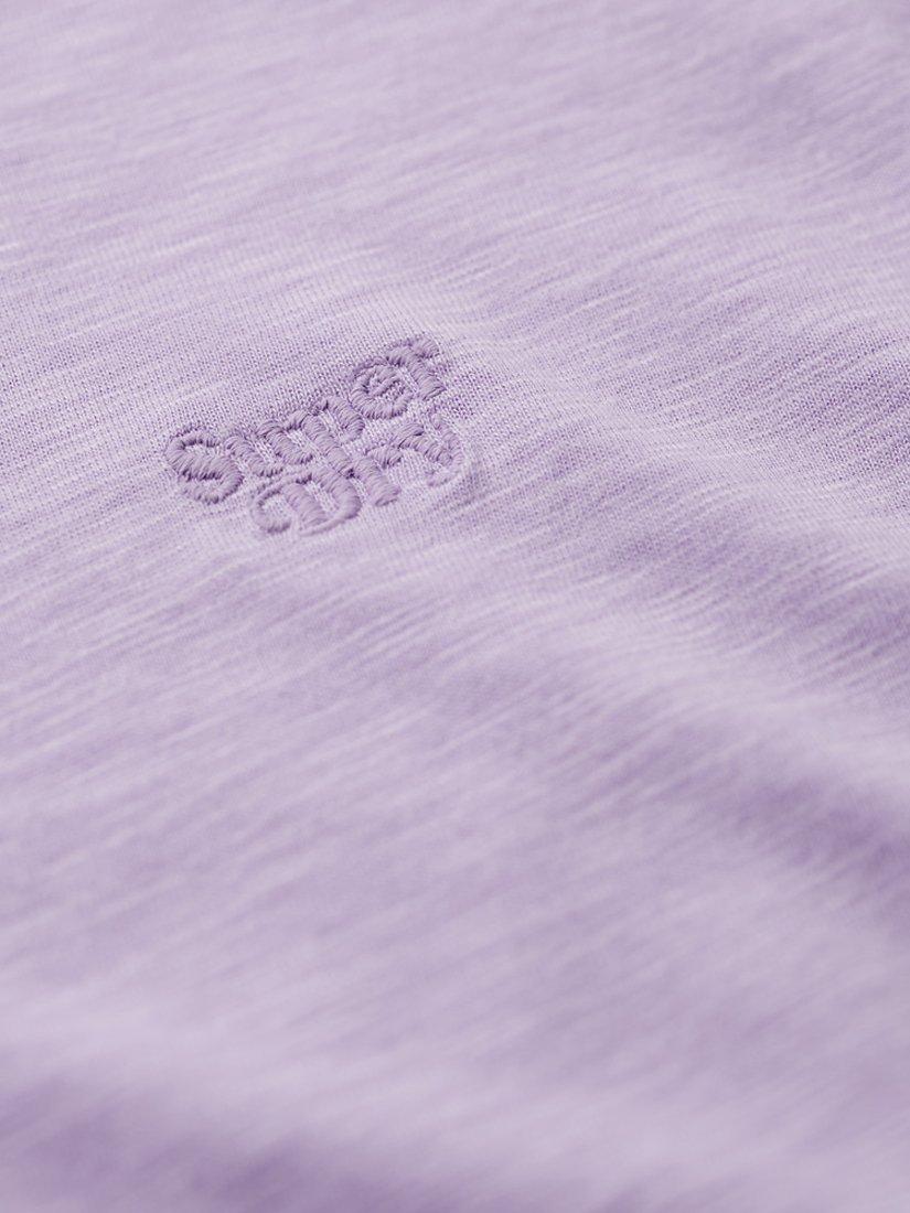 Superdry Studios Scoop Neck T-Shirt, Lavender Purple, 14