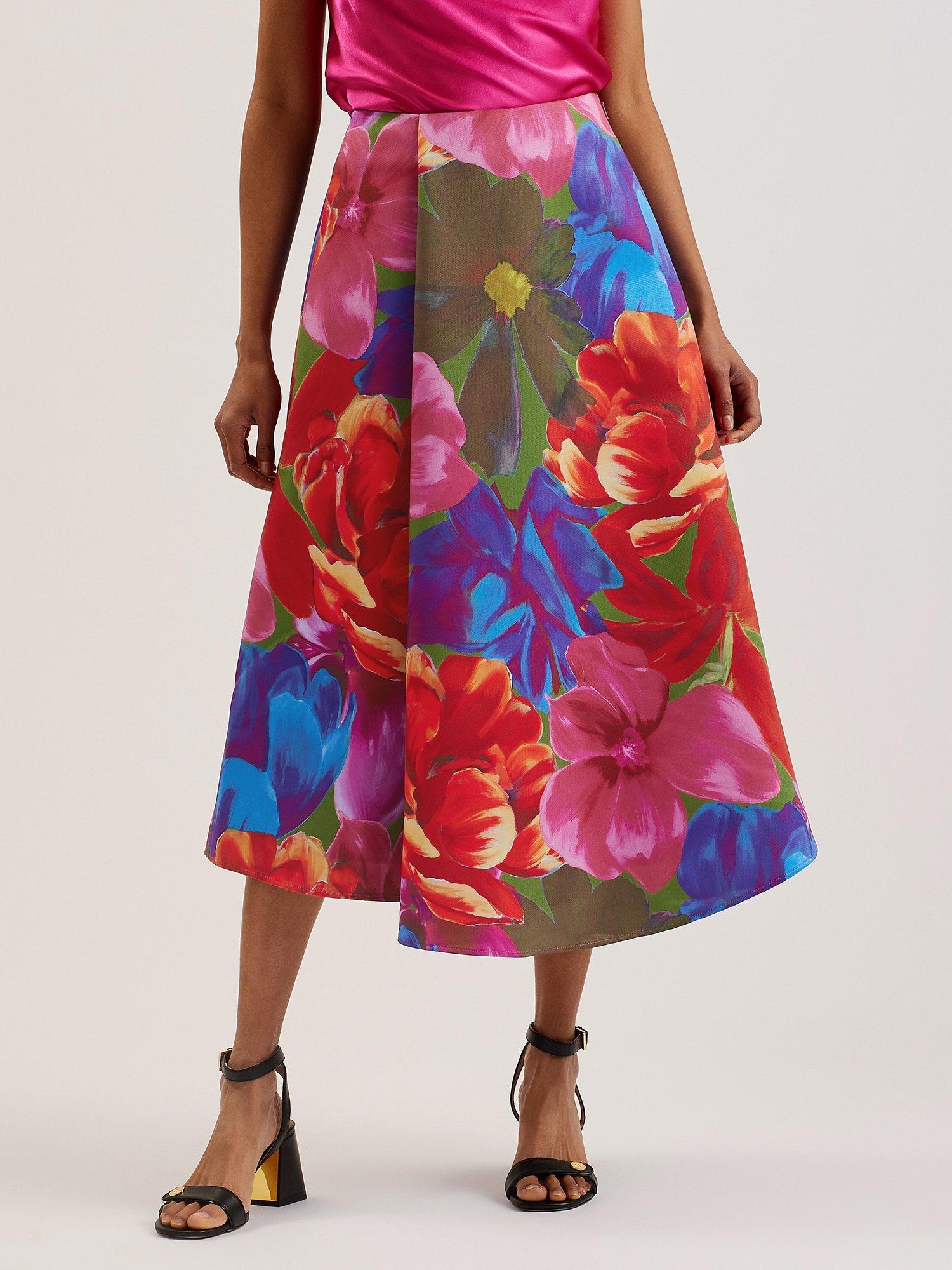 Ted Baker Joralee Print Wrap Skirt Multi