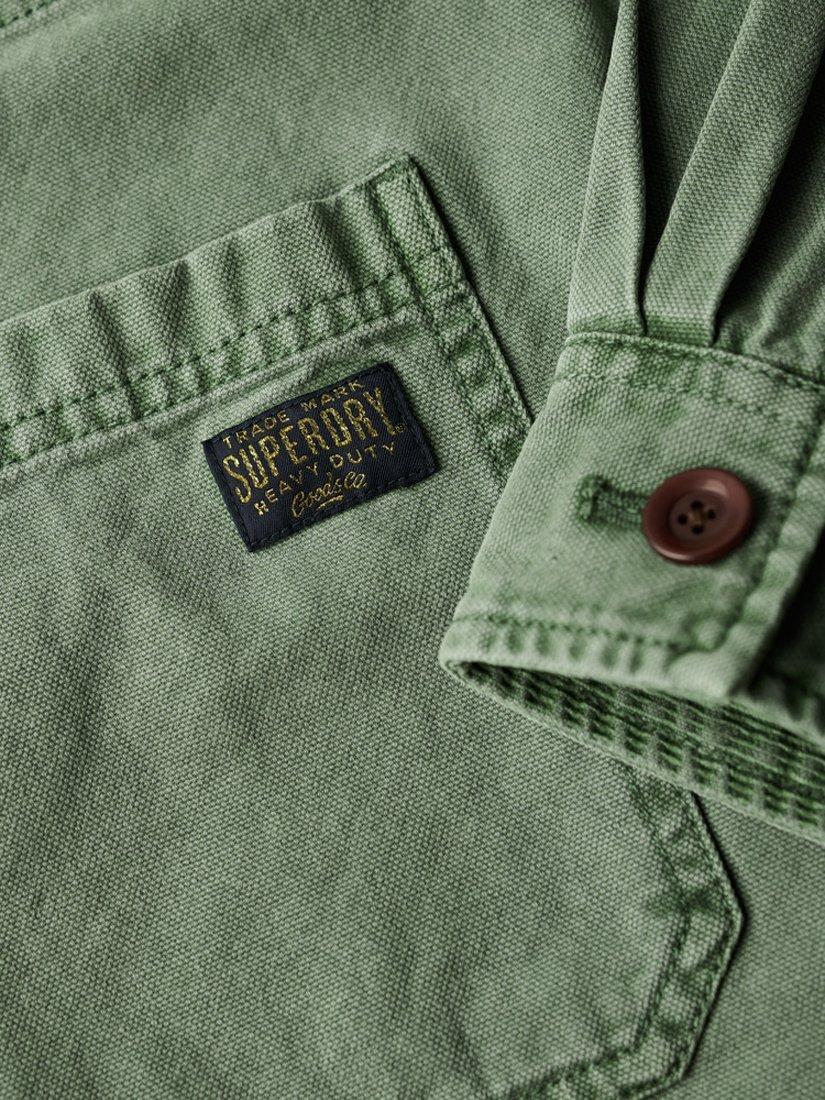 Product image 6 of 7, which shows Superdry Four Pocket Chore Jacket, Jade Green, 6