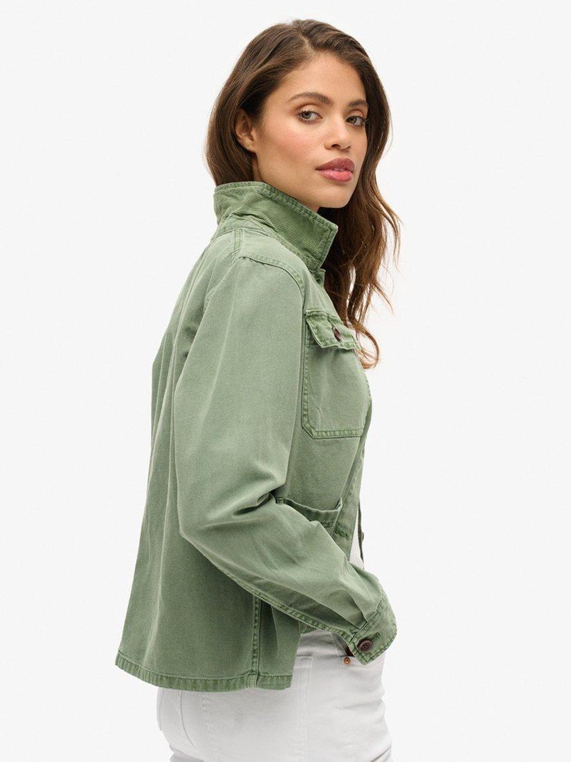 Product image 4 of 7, which shows Superdry Four Pocket Chore Jacket, Jade Green, 6