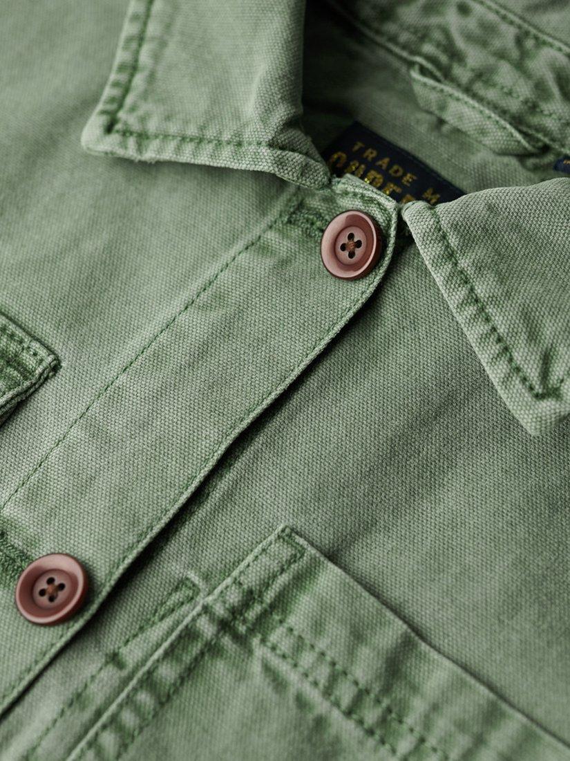 Product image 7 of 7, which shows Superdry Four Pocket Chore Jacket, Jade Green, 6