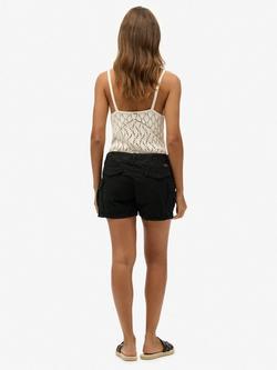 Superdry Cotton Cargo Shorts - view 2, Black