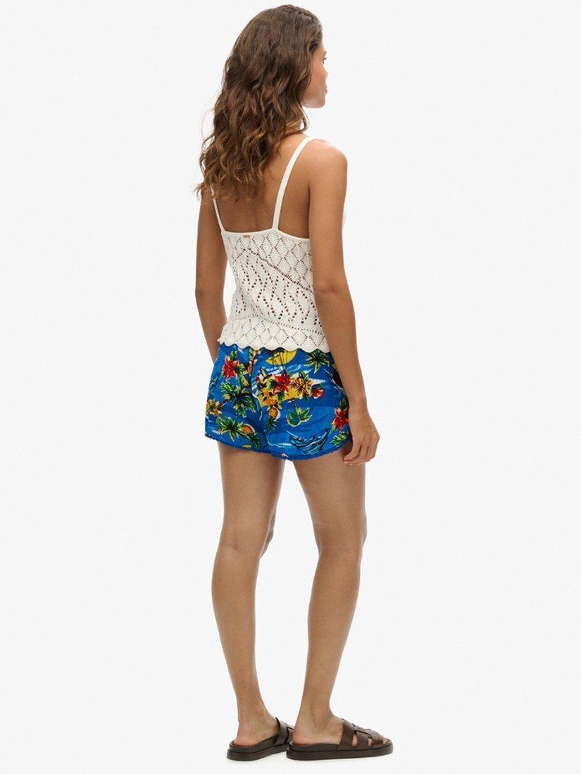 Product image 5 of 6, which shows Superdry Ocean Print Beach Shorts, Blue/Multi, 6