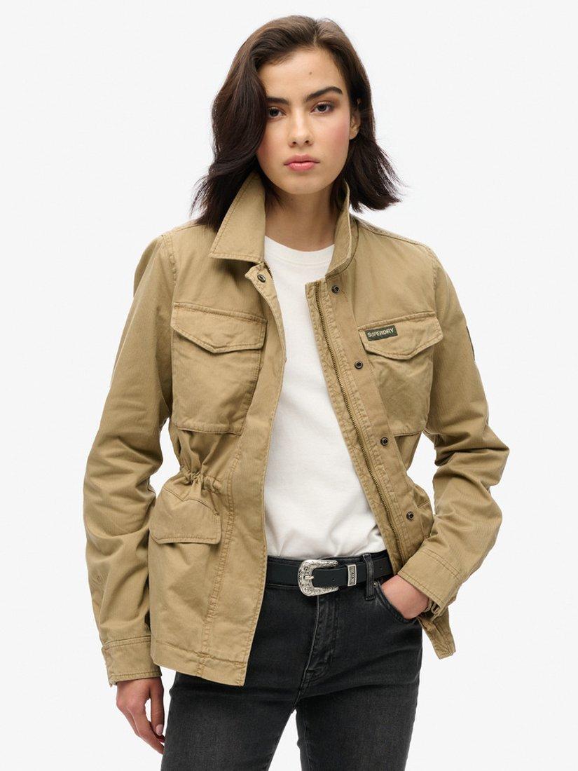 Superdry Military M65 Cotton Utility Jacket Classic Tan Brown