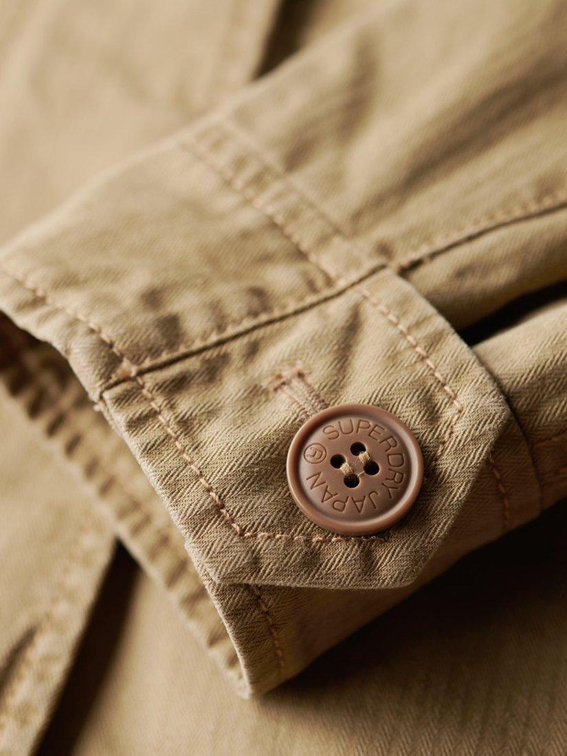 Superdry Military M65 Cotton Utility Jacket, Classic Tan Brown, 8