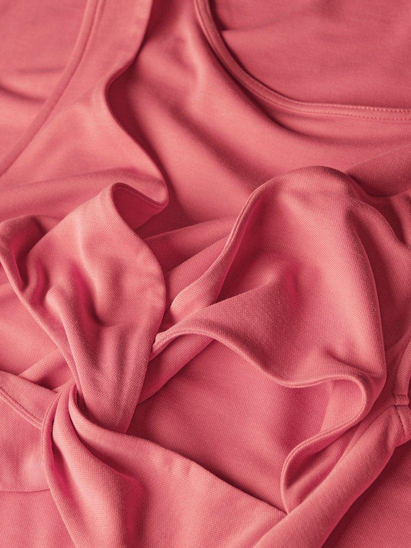 Product image 4 of 5, which shows Superdry Jersey Twist Back Midi Dress, Desert Rose Pink, 6