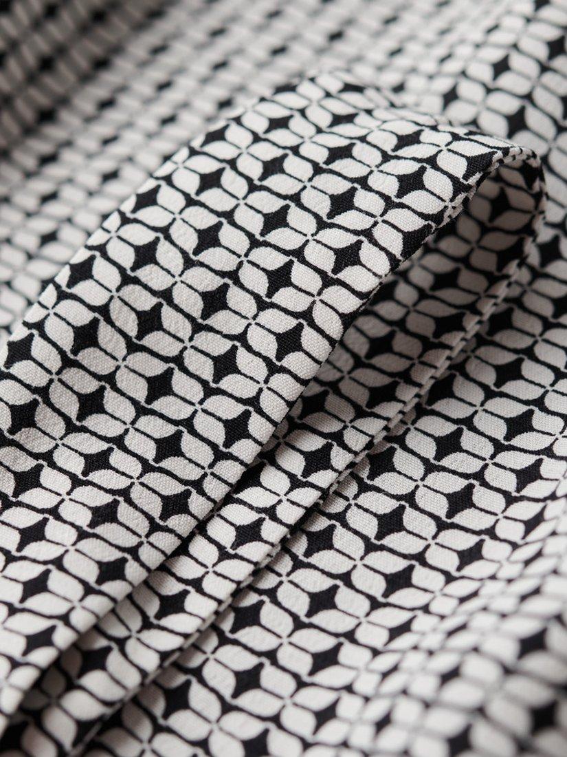 Product image 4 of 4, which shows Superdry Tie Back Geometric Maxi Dress, Mono Cross, 12