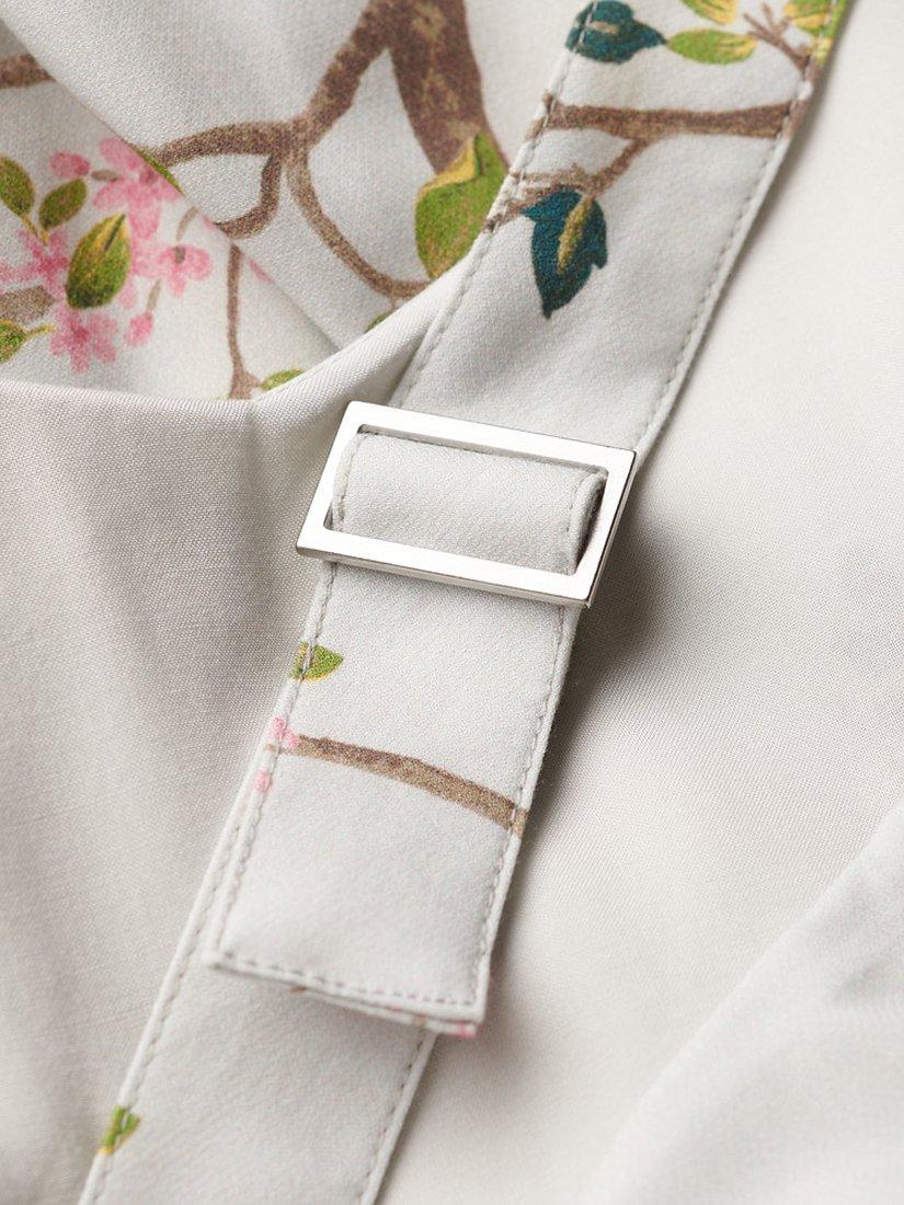 Product image 3 of 5, which shows Superdry Woven Tiered Maxi Dress, Blossom Birds Grey, 6
