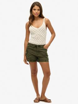 Superdry Cotton Cargo Shorts, Olive Night Green