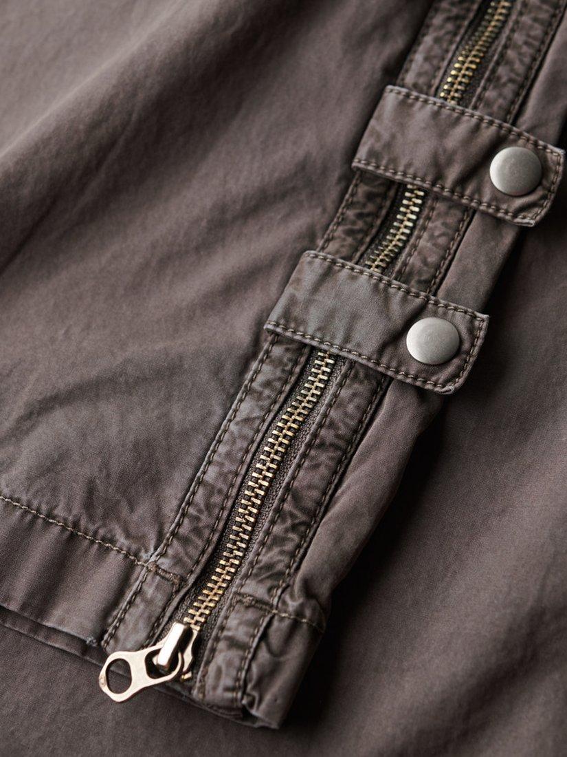 Product image 5 of 5, which shows Superdry Low Rise Wide Leg Cargo Trousers, Stonewash Taupe Brown, 26