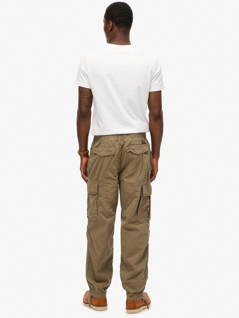 Product image 3 of 7, which shows Superdry Baggy Parachute Pants, Fort Taupe, W28/L32
