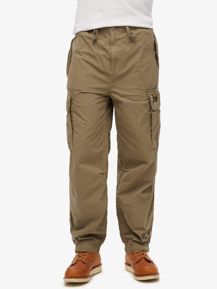 Product image 5 of 7, which shows Superdry Baggy Parachute Pants, Fort Taupe, W28/L32