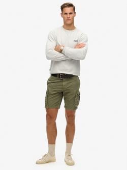 Superdry Parachute Light Shorts, Chive Green