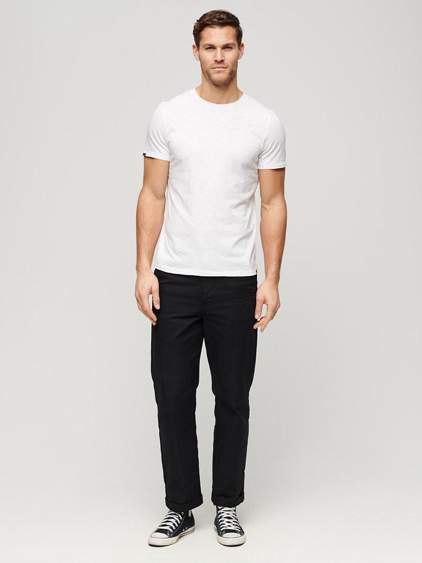 Product image 2 of 4, which shows Superdry Crew Neck Slub Short Sleeved T-Shirt, Optic, XXXL