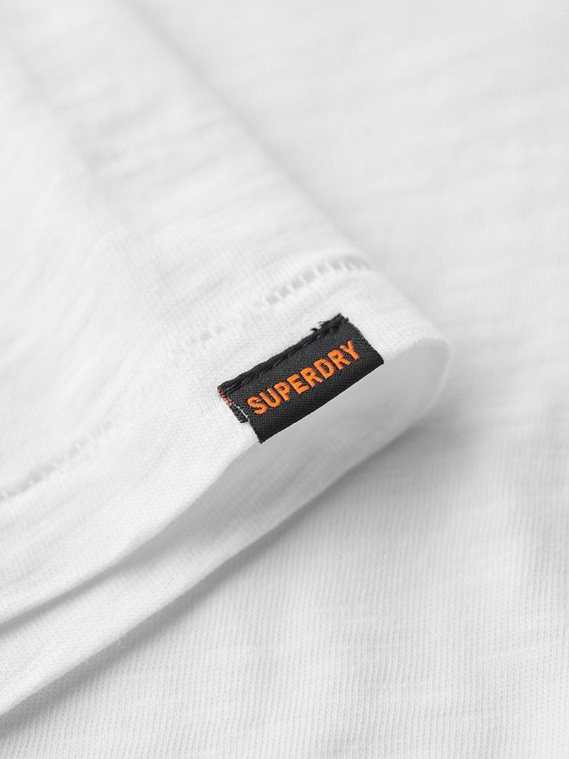 Product image 4 of 4, which shows Superdry Crew Neck Slub Short Sleeved T-Shirt, Optic, XXXL