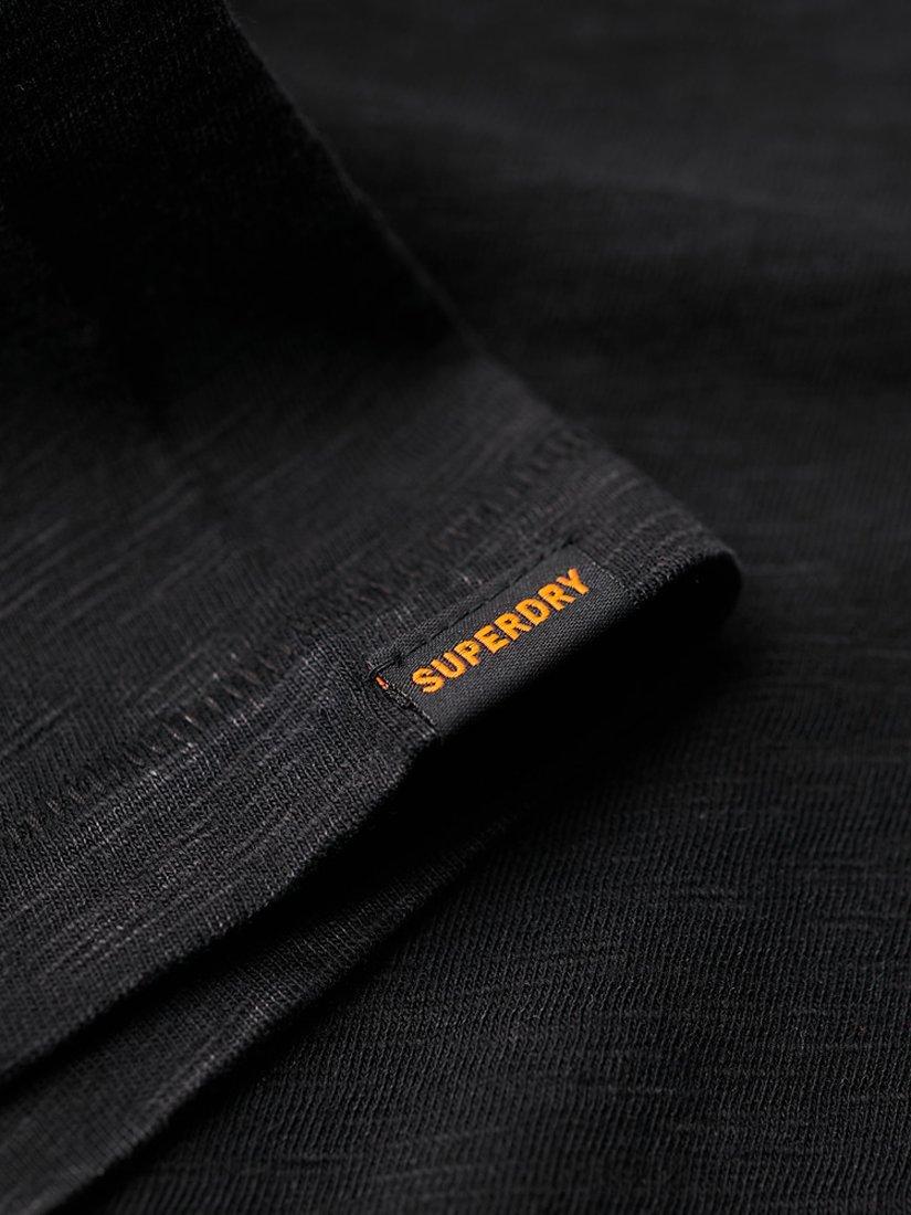 Product image 5 of 5, which shows Superdry Crew Neck Slub Short Sleeved T-Shirt, Black, XXXL
